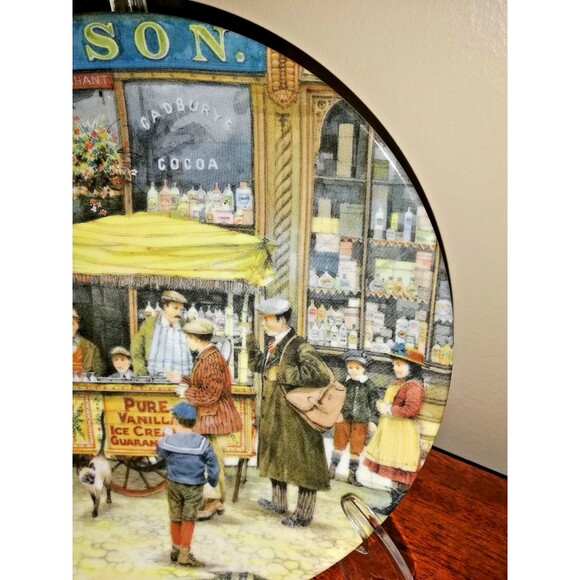 Davenport Pottery 1991, Ltd Ed "The Ice Cream Seller" Cries of London Plate VTG - Picture 5 of 16